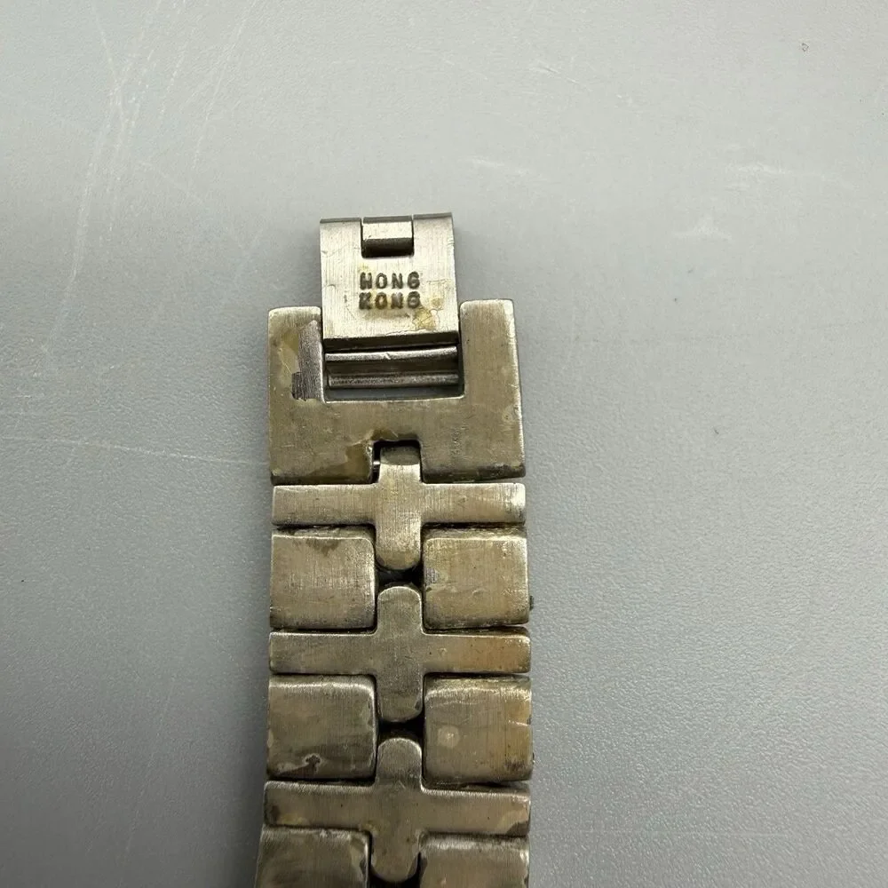 Vintage Croton Reliance Mens Two Tone Quartz Watch 23k Gold Plated